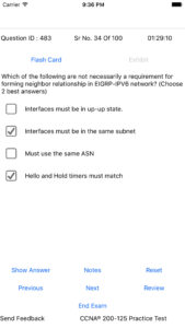 exam sim for iphone app