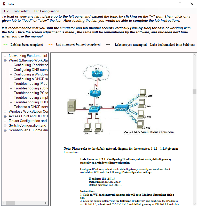 Network+ Practice Tests with Labsim Simulation Exams Blog IT
