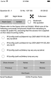 Multiple choice single answers