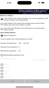 Multiple choice multiple answers (Night Mode)